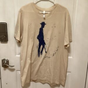 Men's Beige Graphic T-Shirt